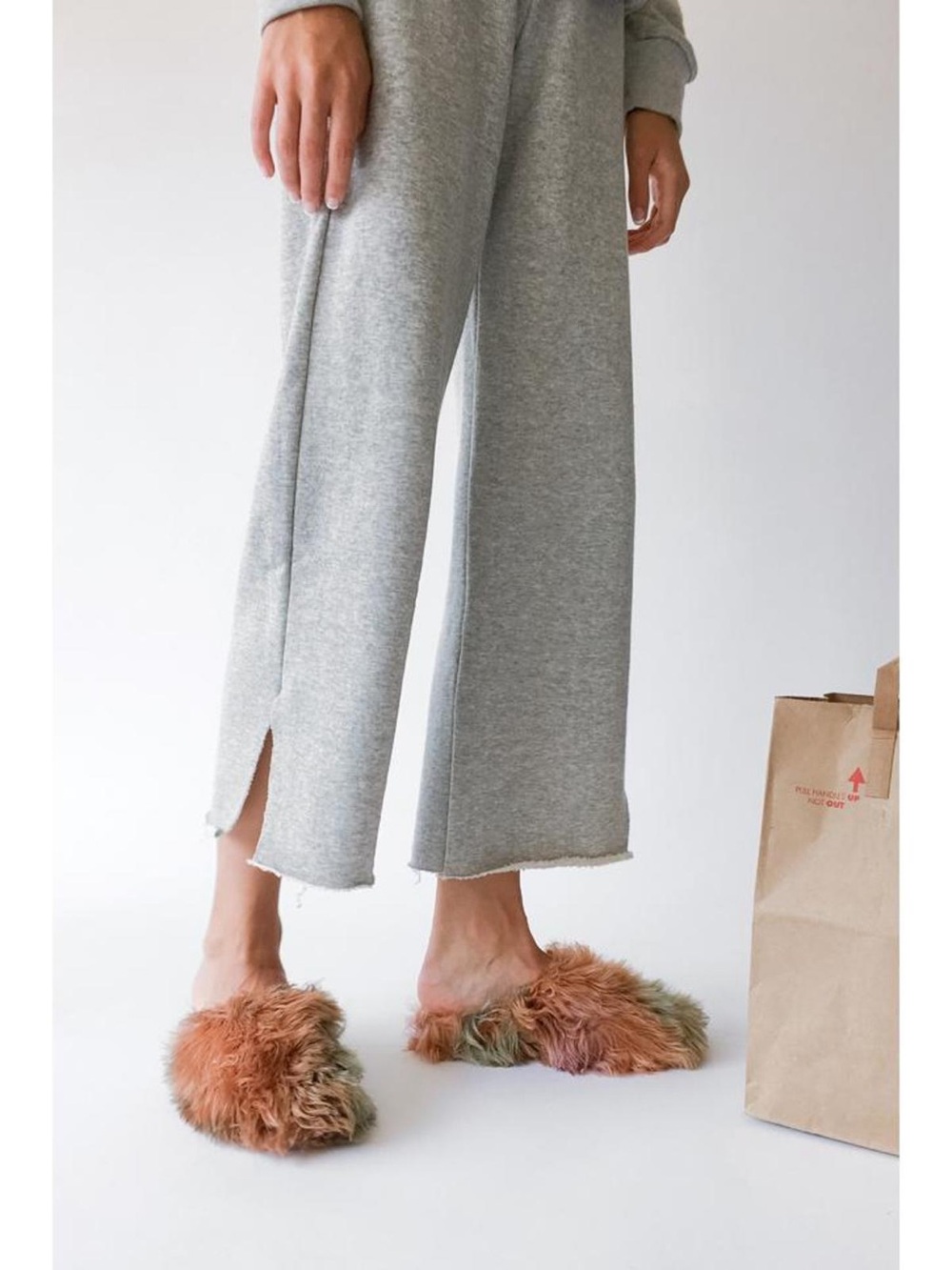 Simon Miller Gray Wide-Leg Sweat Canal Pants